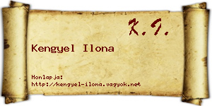 Kengyel Ilona névjegykártya